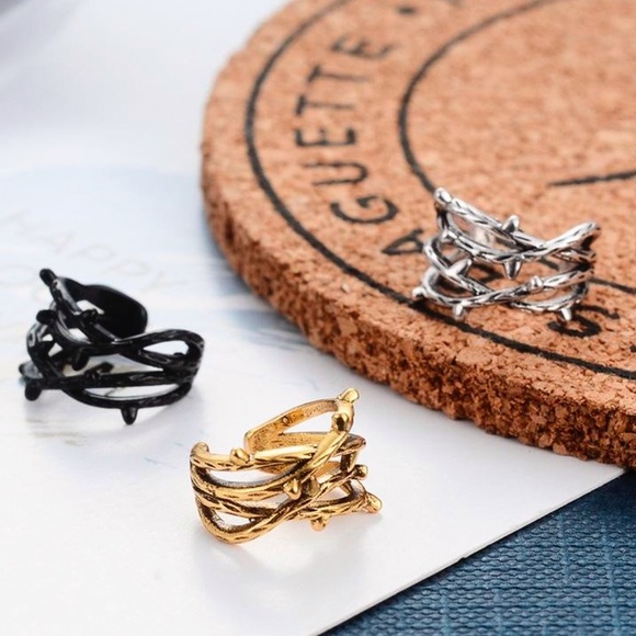 Any 2/$20! Set of 3 Barbed Wire Ear Clips - Picture 2 of 9